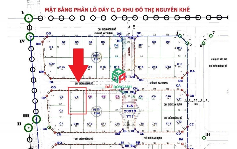 Bán 250m đất Biệt thự - Khu đô thị Nguyên Khê - Trung tâm xã Phúc Thịnh